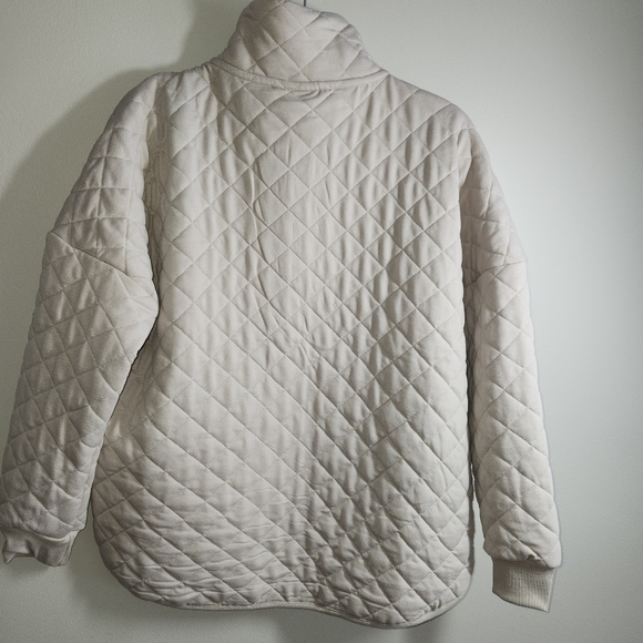 NWT Avalanche taupe Quilted Puffer Jacket with Stand-Up Collar - Picture 3 of 7